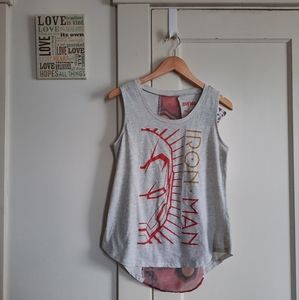 Marvel Iron Man Tank, grey/tan, Junior Size L